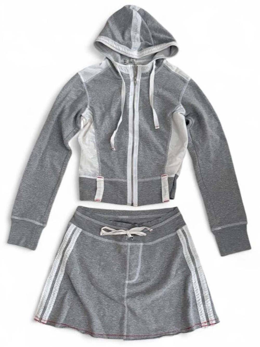 Y2K vintage Riley skirt & hoodie set